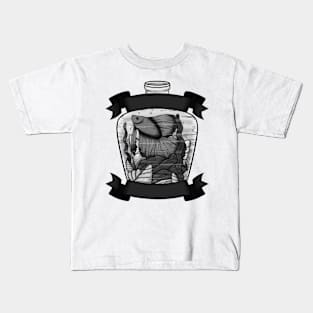 Fish in a Bottle Kids T-Shirt